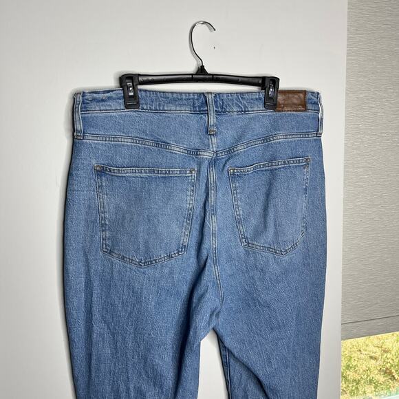 Madewell The Curvy Perfect Jean Womens 32 Tall Blue Tapered High Rise NA901 - Picture 4 of 10